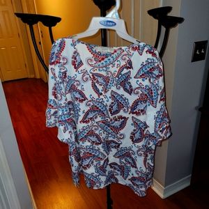 Women's Paisley print blouse.